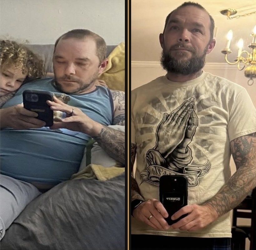 John's 75 lb transformation — before and after